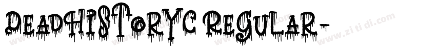 DeadHistoryC Regular字体转换